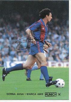 Ricardo Serna  FC Barcelona  Fußball Autogrammkarte Druck signiert 