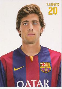 Sergi Roberto  FC Barcelona  Fußball Autogrammkarte 