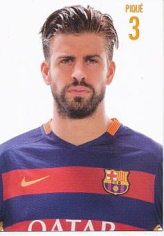 Gerard Pique   FC Barcelona  Fußball Autogrammkarte 