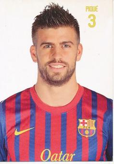 Gerard Pique   FC Barcelona  Fußball Autogrammkarte 