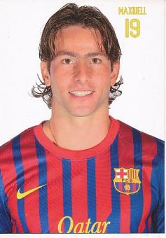 Maxwell   FC Barcelona  Fußball Autogrammkarte 