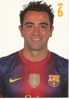 Xavi   FC Barcelona  Fußball Autogrammkarte 