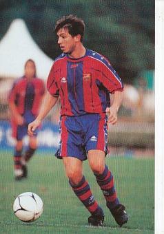 Albert Celades   FC Barcelona  Fußball Autogrammkarte 