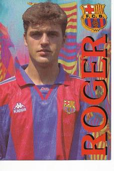Roger   FC Barcelona  Fußball Autogrammkarte 