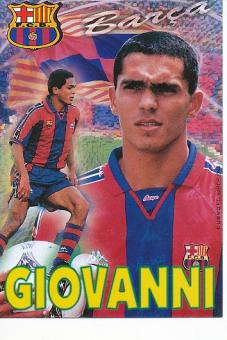 Giovanni   FC Barcelona  Fußball Autogrammkarte 