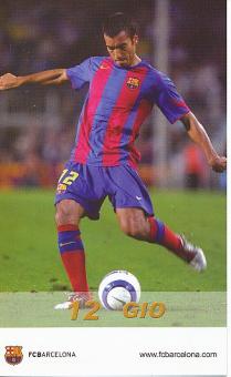 Giovanni Van Bronckhorst   FC Barcelona  Fußball Autogrammkarte 