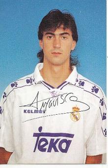 José Emilio Amavisca  Real Madrid  Fußball Autogrammkarte Druck signiert 