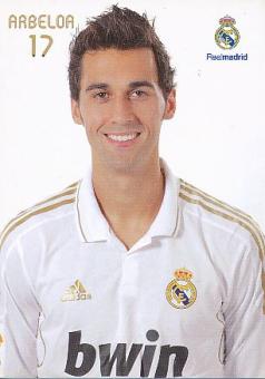 Alvaro Arbeloa   Real Madrid  Fußball Autogrammkarte 