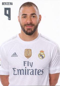 Karim Benzema  Real Madrid  Fußball Autogrammkarte 