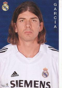 Garcia   Real Madrid  Fußball Autogrammkarte 
