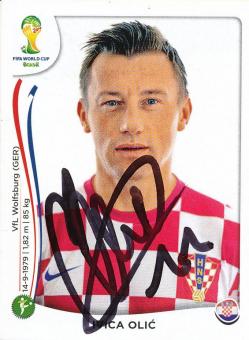 Ivica Olic  Kroatien  WM 2014 Panini Sticker - 10545 