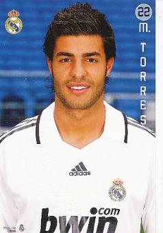 Miguel Torres  Real Madrid  Fußball Autogrammkarte 