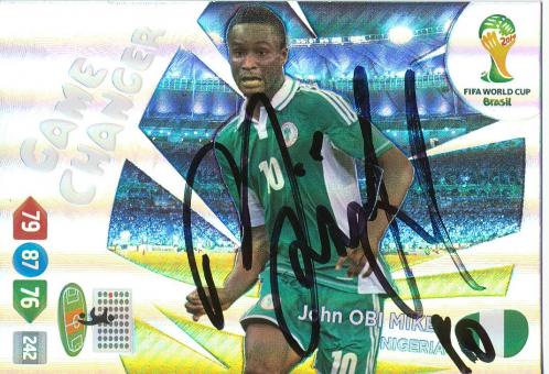 John Obi Mikel   Nigeria  Panini WM 2014 Adrenalyn Card - 10644 