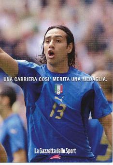 Alessandro Nesta  Italien Weltmeister WM 2006  Fußball Autogrammkarte 