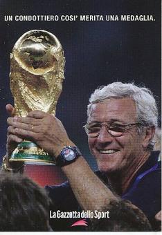 Marcello Lippi  Italien Weltmeister WM 2006  Fußball Autogrammkarte 