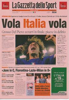 Italien Weltmeister WM 2006  Fußball Autogrammkarte 