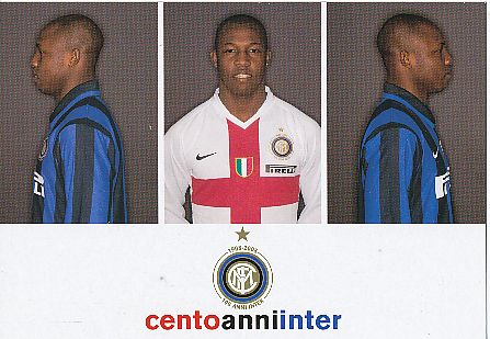 Eneique Nelson  Inter Mailand  Fußball Autogrammkarte 