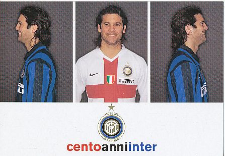 Santiago Solari  Inter Mailand  Fußball Autogrammkarte 