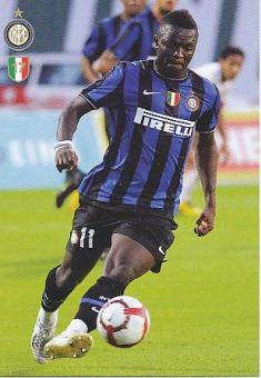 Sulley Muntari  Inter Mailand  Fußball Autogrammkarte 