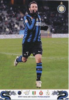 Giampaolo Pazzini   Inter Mailand  Fußball Autogrammkarte 