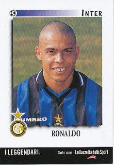 Ronaldo  Inter Mailand  Fußball Autogrammkarte 