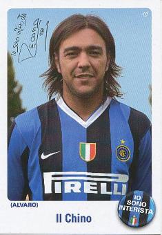 Alvaro Recoba   Inter Mailand  Fußball Autogrammkarte Druck Signiert 