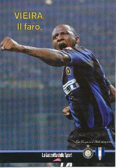 Patrick Vieira   Inter Mailand  Fußball Autogrammkarte 