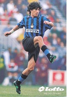 Ivan Zamorano   Inter Mailand  Fußball Autogrammkarte 