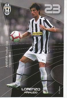 Lorenzo Ariaudo  Juventus Turin  Fußball Autogrammkarte 