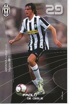 Paolo De Ceglie  Juventus Turin  Fußball Autogrammkarte 