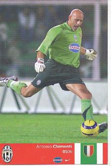 Antonio Chimenti  Juventus Turin  Fußball Autogrammkarte 