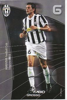 Fabio Grosso  Juventus Turin  Fußball Autogrammkarte 