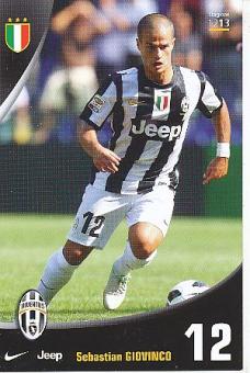 Sebastian Giovinco  Juventus Turin  Fußball Autogrammkarte 
