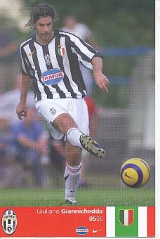 Giuliano Giannichedda  Juventus Turin  Fußball Autogrammkarte 