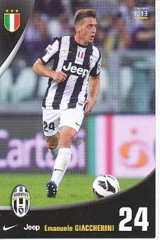 Emanuele Giaccherini  Juventus Turin  Fußball Autogrammkarte 