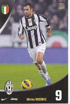 Mirko Vucinic  Juventus Turin  Fußball Autogrammkarte 