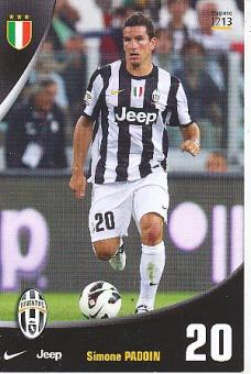 Simone Padoin  Juventus Turin  Fußball Autogrammkarte 