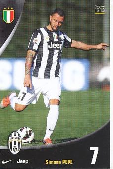 Simone Pepe  Juventus Turin  Fußball Autogrammkarte 