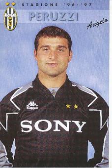 Angelo Peruzzi  Juventus Turin  Fußball Autogrammkarte 
