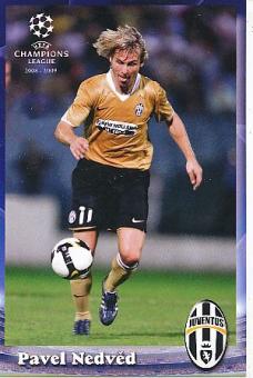 Pavel Nedved  Juventus Turin  Fußball Autogrammkarte 