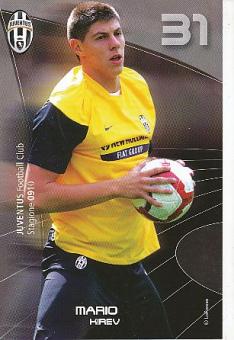 Mario Hirev  Juventus Turin  Fußball Autogrammkarte 