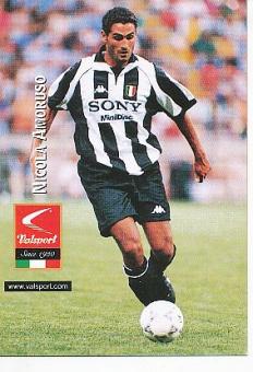 Nicola Amoruso  Juventus Turin  Fußball Autogrammkarte 