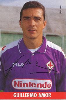 Guillermo Amor  AC Florenz  Fußball Autogrammkarte Druck Signiert 