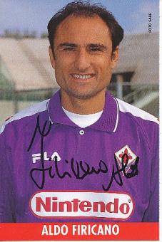 Aldo Firicano  AC Florenz  Fußball Autogrammkarte Druck Signiert 