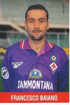 Francesco Baiano  AC Florenz  Fußball Autogrammkarte 