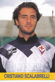 Cristiano Scalabrelli  AC Florenz  Fußball Autogrammkarte 