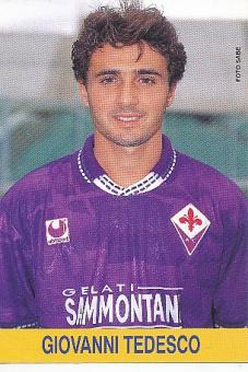 Giovanni Tedesco  AC Florenz  Fußball Autogrammkarte 