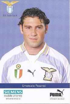 Emanuele Pesaresi  Lazio Rom  Fußball Autogrammkarte 