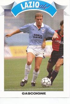 Paul Gascoigne  Lazio Rom  Fußball Autogrammkarte 