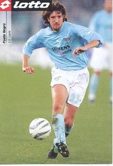 Paolo Negro  Lazio Rom  Fußball Autogrammkarte 